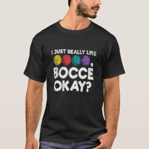Camiseta Bocci Ball Bocch Para Um Jogador De Bocas Italiano