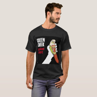 Camiseta Bochecha Verde: Idiota Aviário (Canela Dilúido)