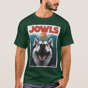 Camiseta Bochechas engraçadas de Husky Siberiano Cachorro d