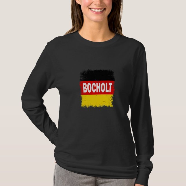 Camiseta Bocholt  Alemanha Com Bandeira Alemã (Frente)