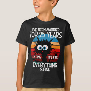 Camiseta Bodas de prata eu estou casado há 25 anos 