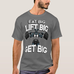 Camiseta Bodbuilding Come Big Lift Big Get Big Rhino