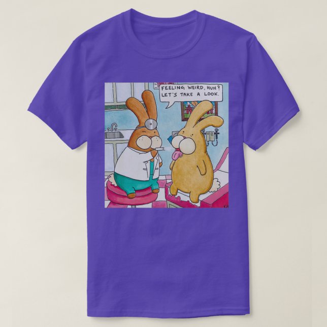 Camiseta Boddy Bunny MD no trabalho (Frente do Design)