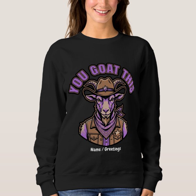 Camiseta Bode Cabra Cowboy Motivacional Piada Design Ociden (Frente)
