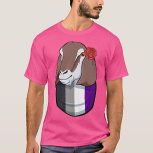 Camiseta Bode de Bolso Assexual LGBT-Q Fofo Assexualidade A