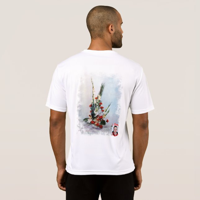 Camiseta Bodegón de flores (Parte Traseira Completa)