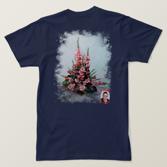 Camiseta Bodegón de flores (Verso do Design)