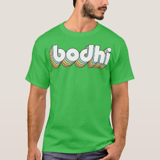 Camiseta Bodhi Retro Rainbow Tipografia Estilo Desvanecido