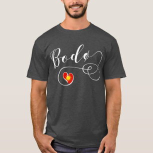Camiseta Bodø Flag Heart, Noruega, Sweatshirt de Bodö