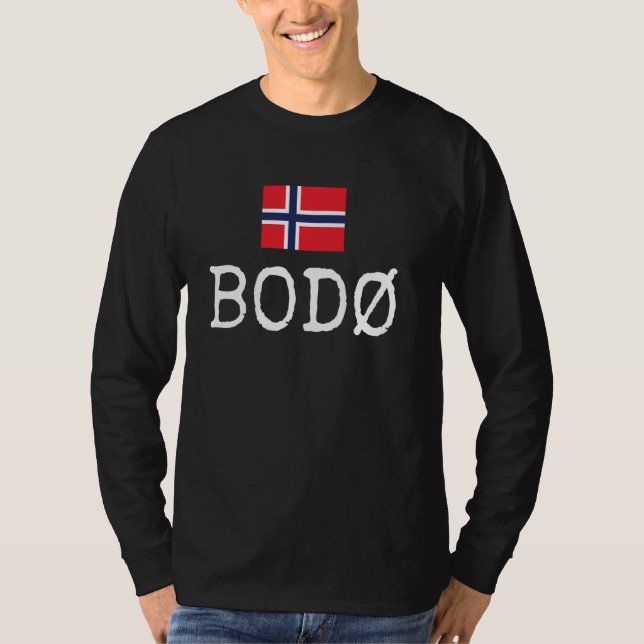 Camiseta Bodø Norway Country Family Trip Kids Men Wo (Frente)
