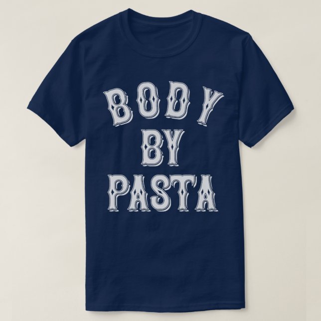 Camiseta Body By Pasta, Fitness, Pasta Lover, Body Positive (Frente do Design)