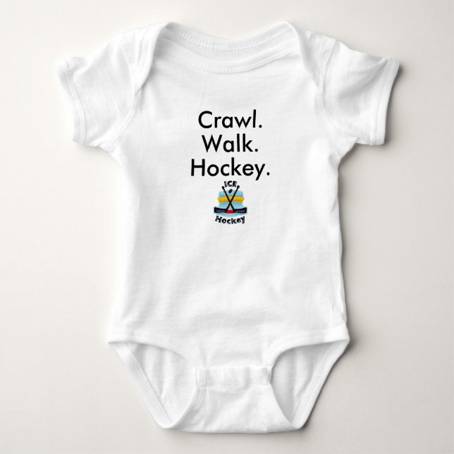 Camiseta Body de Bebê de Hóquei (Frente)