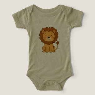 Camiseta Body de Bebê Leão