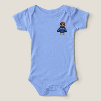 Camiseta Body de Bebê Pato Pequeno no Bolso