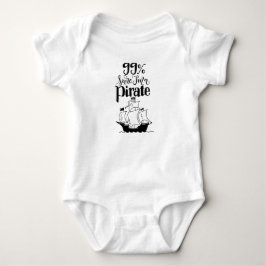 Camiseta Body de Bebê Pirata Fofo
