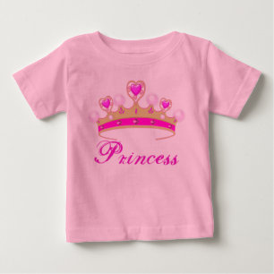 Camiseta Body de Bebê Pretty Pink Princess Tiara com Tutu