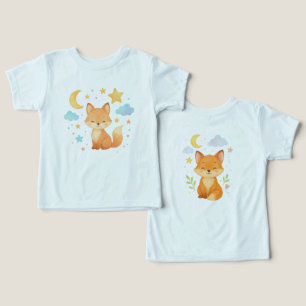 Camiseta Body de Bebê Raposa Sonhadora Para Bebê