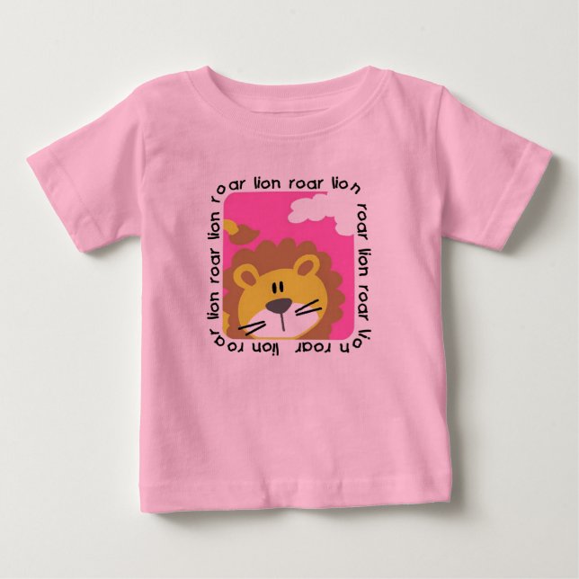 Camiseta Body de Bebê Tutu Rugido de Leão (Frente)