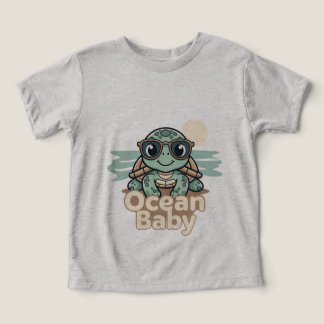 Camiseta Body de Bebê Verão Ocean Baby