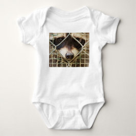 Camiseta Body de Jersey para Bebê RACCON