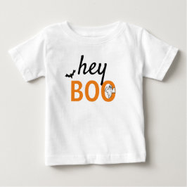Camiseta Body Infantil - hey BOO Fantasma / Morcegos