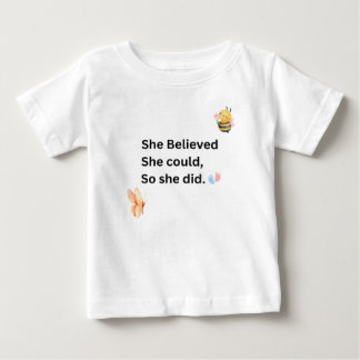 Camiseta Body Infantil Inspirador - Citação Motivacional