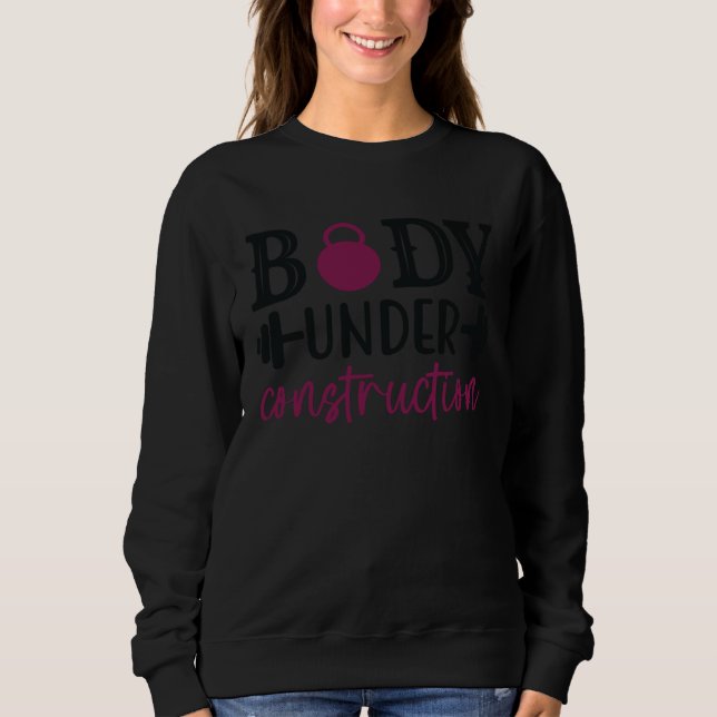 Camiseta Body under construction gym sport workout women me (Frente)