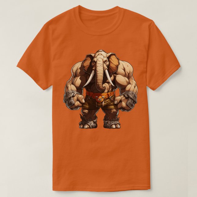 Camiseta Bodybuilder Elephant 1 (Frente do Design)