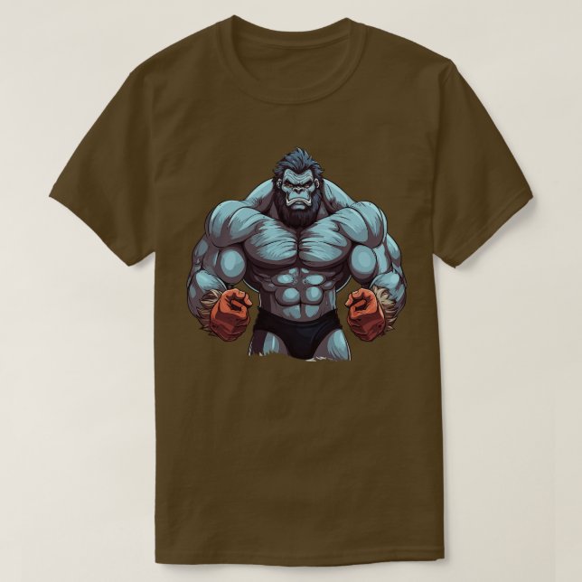 Camiseta Bodybuilder Gorilla (Frente do Design)