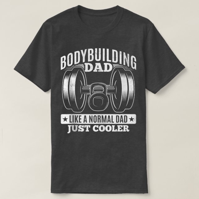 Camiseta Bodybuilding Dad Powerlifting Weight Training  (Frente do Design)