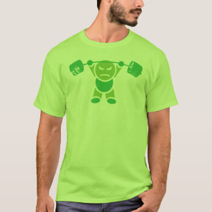 Camiseta Bodybuilding do menino do ferro - imprensa aérea 