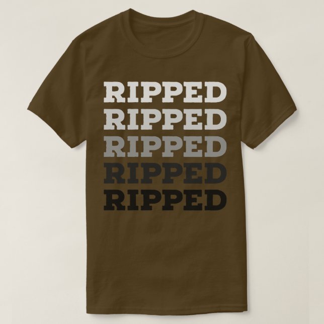 Camiseta Bodybuilding RIPPED (Frente do Design)
