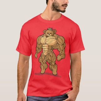 Camiseta Bodybuilding Teddy Bear Gym Bodybuilder 