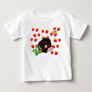 Camiseta Bodysuit bonito do bebê da toupeira