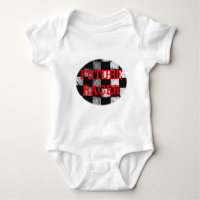 Bodysuit customizável da bandeira Checkered futura