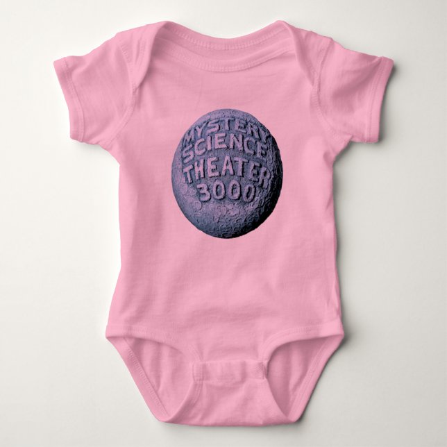 Camiseta Bodysuit da lua de MST3K (rosa) (Frente)