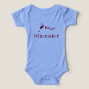 Camiseta Bodysuit de Bebê Amante de Vinho Divertido Futuro 