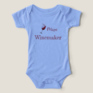 Camiseta Bodysuit de Bebê Amante de Vinho Divertido Futuro