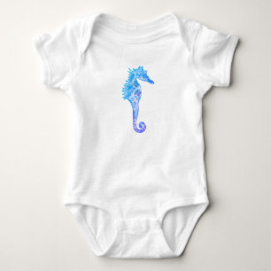 Camiseta Bodysuit do bebê do desenho da mandala do cavalo