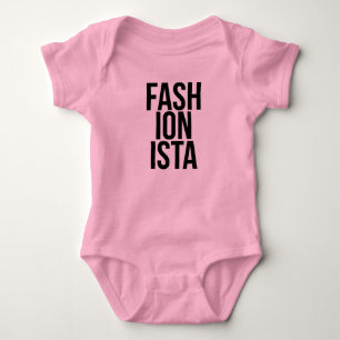 Camiseta Bodysuit do Fashionista do bebê