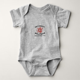 Camiseta Bodysuit do jérsei do bebê