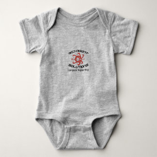 Camiseta Bodysuit do jérsei do bebê