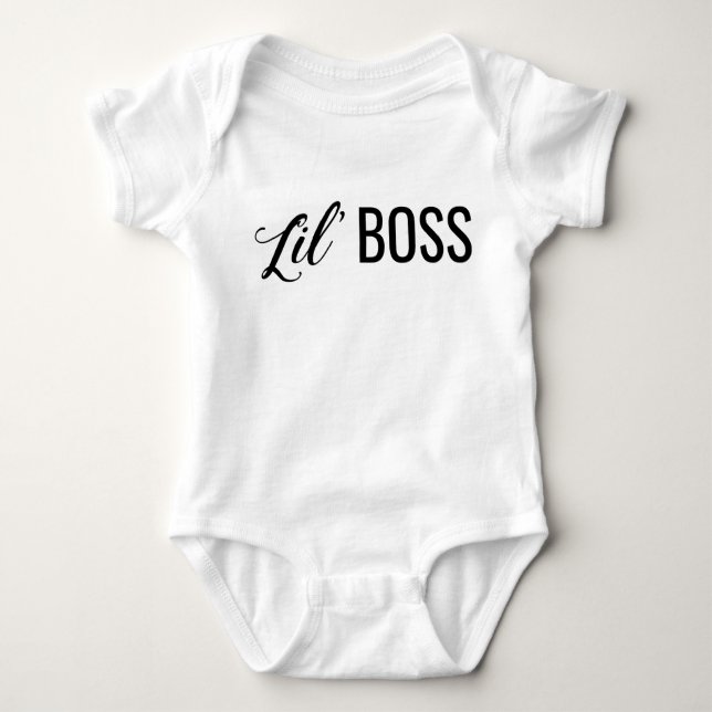 Camiseta Bodysuit do jérsei do chefe de Lil (Frente)