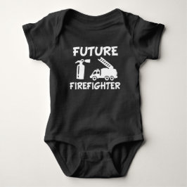 Camiseta Bodysuit engraçado do bebê do sapador-bombeiro