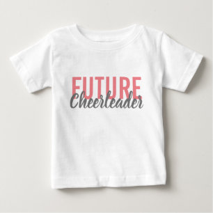Camiseta Bodysuit futuro do bebê do cheerleader