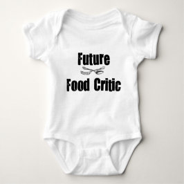 Camiseta Bodysuit futuro do jérsei do bebê do crítico da