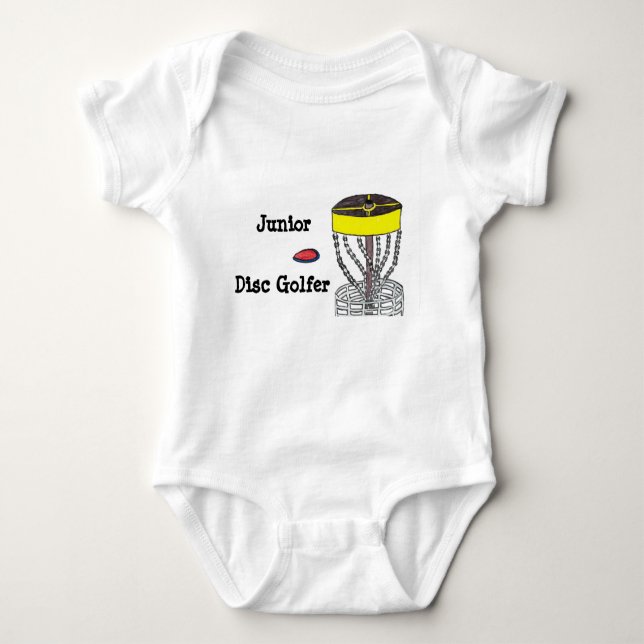 Camiseta Bodysuit júnior do bebê do jogador de golfe do (Frente)