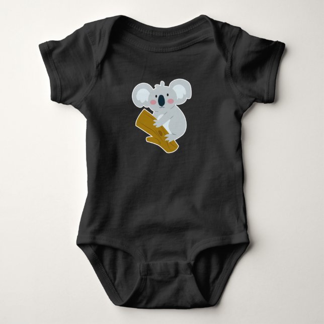 Camiseta Bodysuit legal do bebê do Koala (Frente)