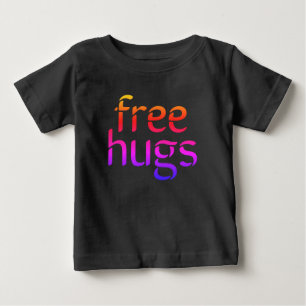 Camiseta Bodysuit orgânico do bebê dos abraços livres
