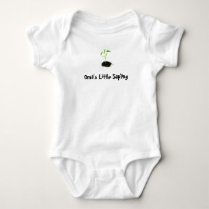 Camiseta Bodysuit pequeno do rebento de Oma
